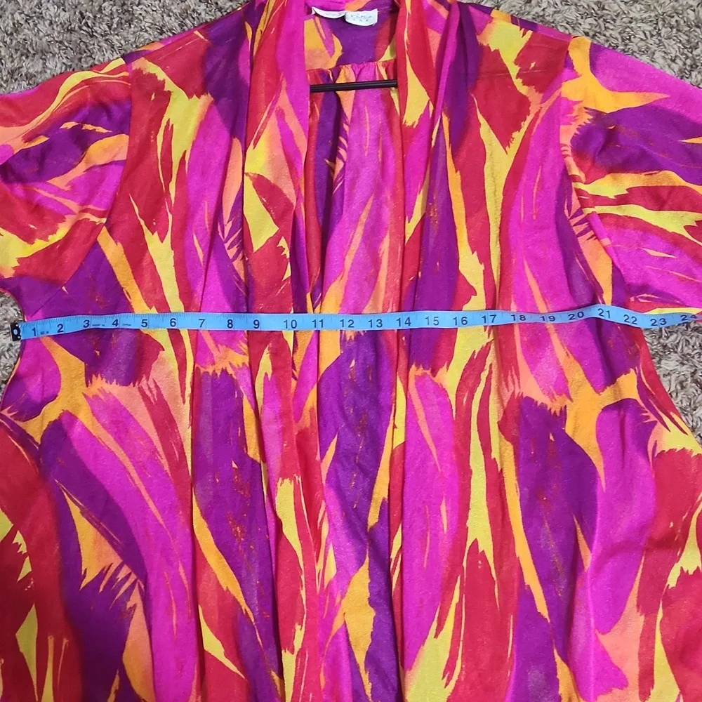 Oscar De La Renta Swimwear Vibrant Multicolor Swim Coverup